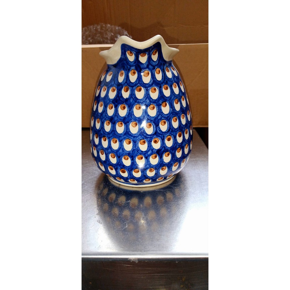 Heise Pottery Peacock Ceramic Pitcher 8" Made in Germany - Picture 10 of 10
